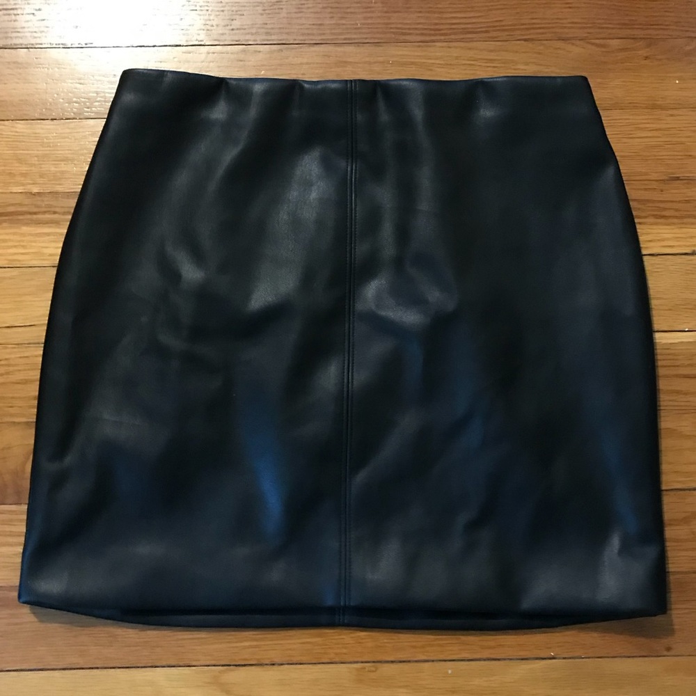 Hollister Leather Mini Skirt
